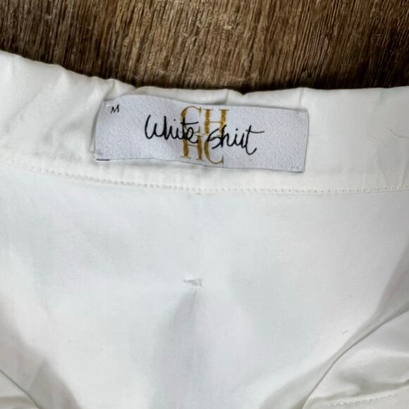 Carolina Herrera White Blouse oversized cocoon style shirt - Picture 7 of 8